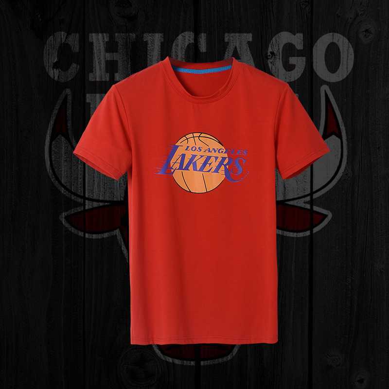 Men's Lakers Fresh Logo Red Short Sleeve T-Shirt FengYun,We sell and wholesale Men's Lakers Fresh Logo Red Short Sleeve T-Shirt FengYun on line form chian!